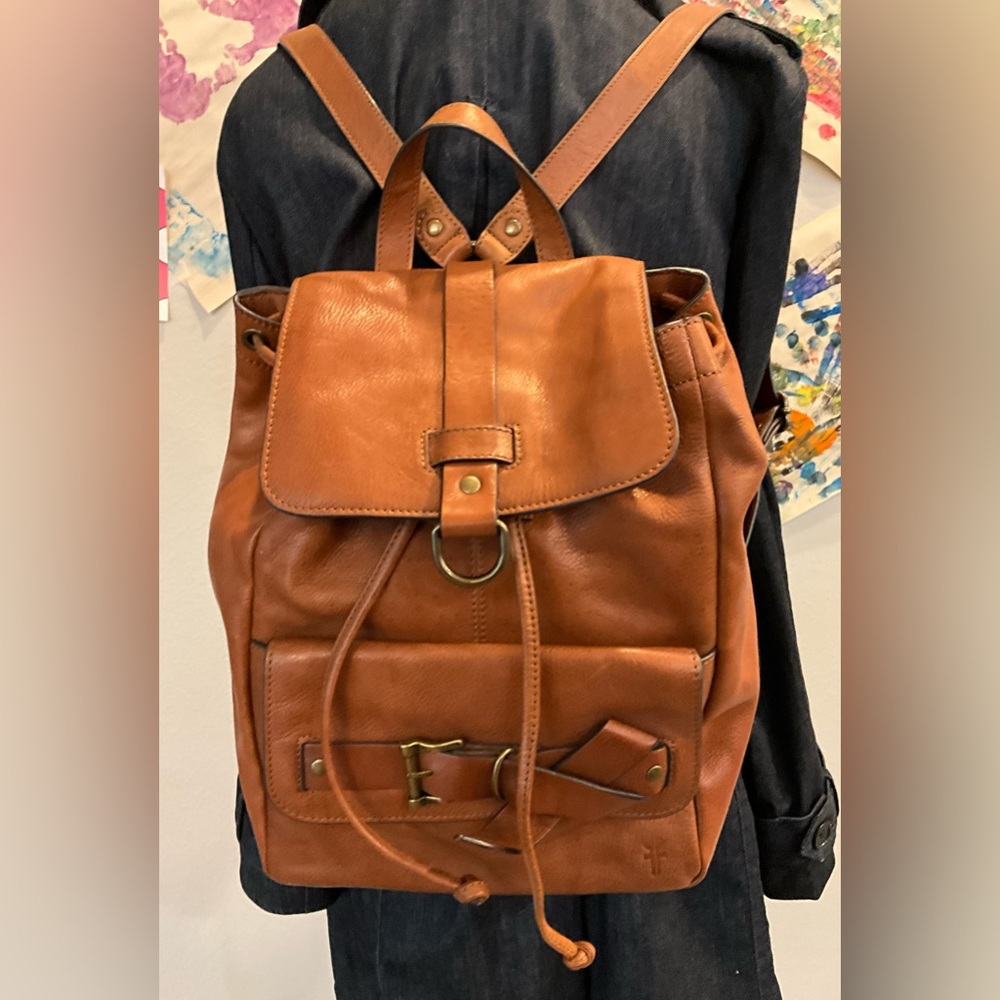 AUTHENTIC LEATHER FRYE BACK PACK